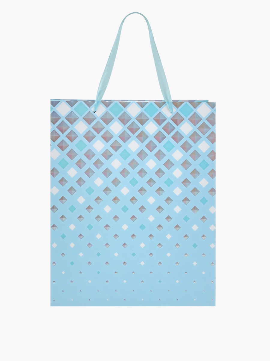 Geometric Print Paper Gift Bag - 26x10x32 cm
