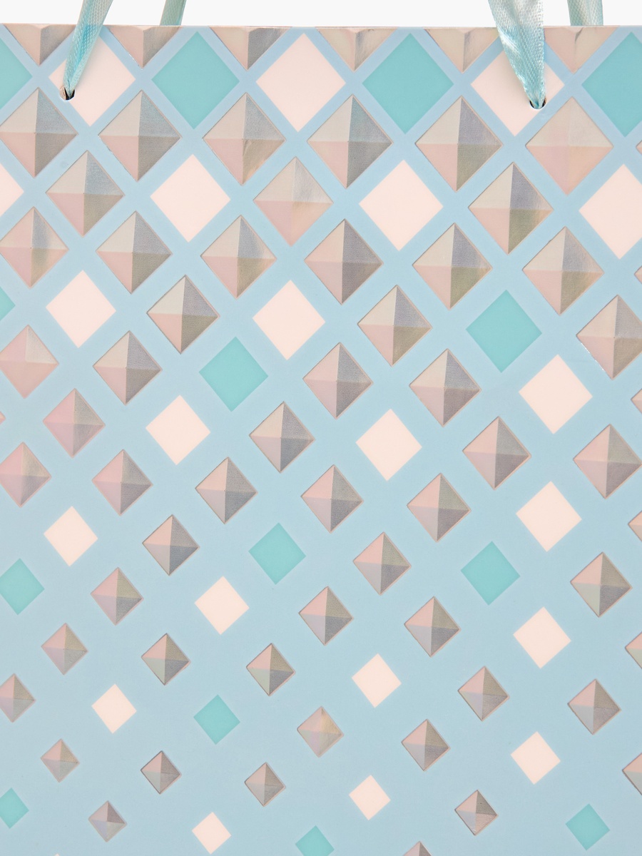 Geometric Print Paper Gift Bag - 26x10x32 cm