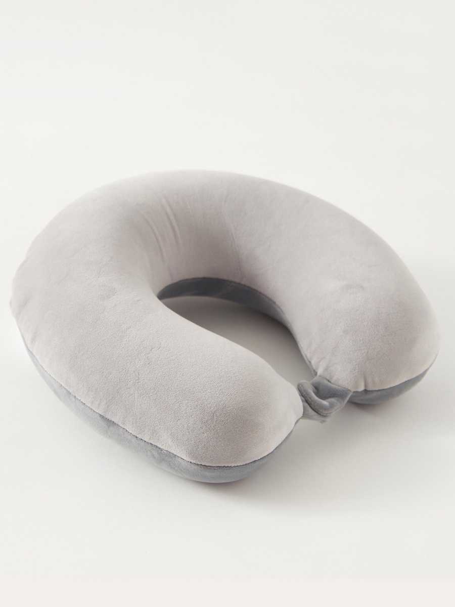 Solid Round Neck Pillow - 30x30x10