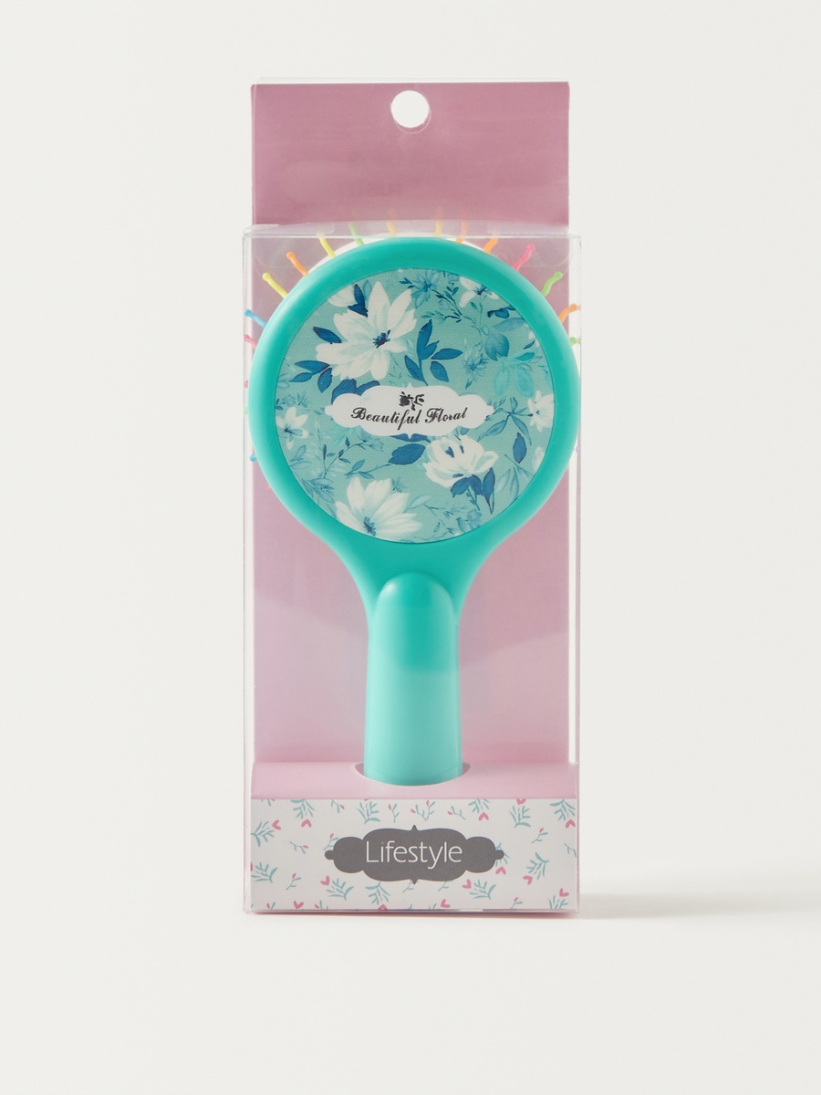 Floral Print Hairbrush