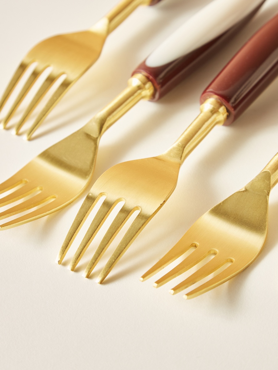 Stainless Steel 6-Piece Fork Set - 16x3 cm