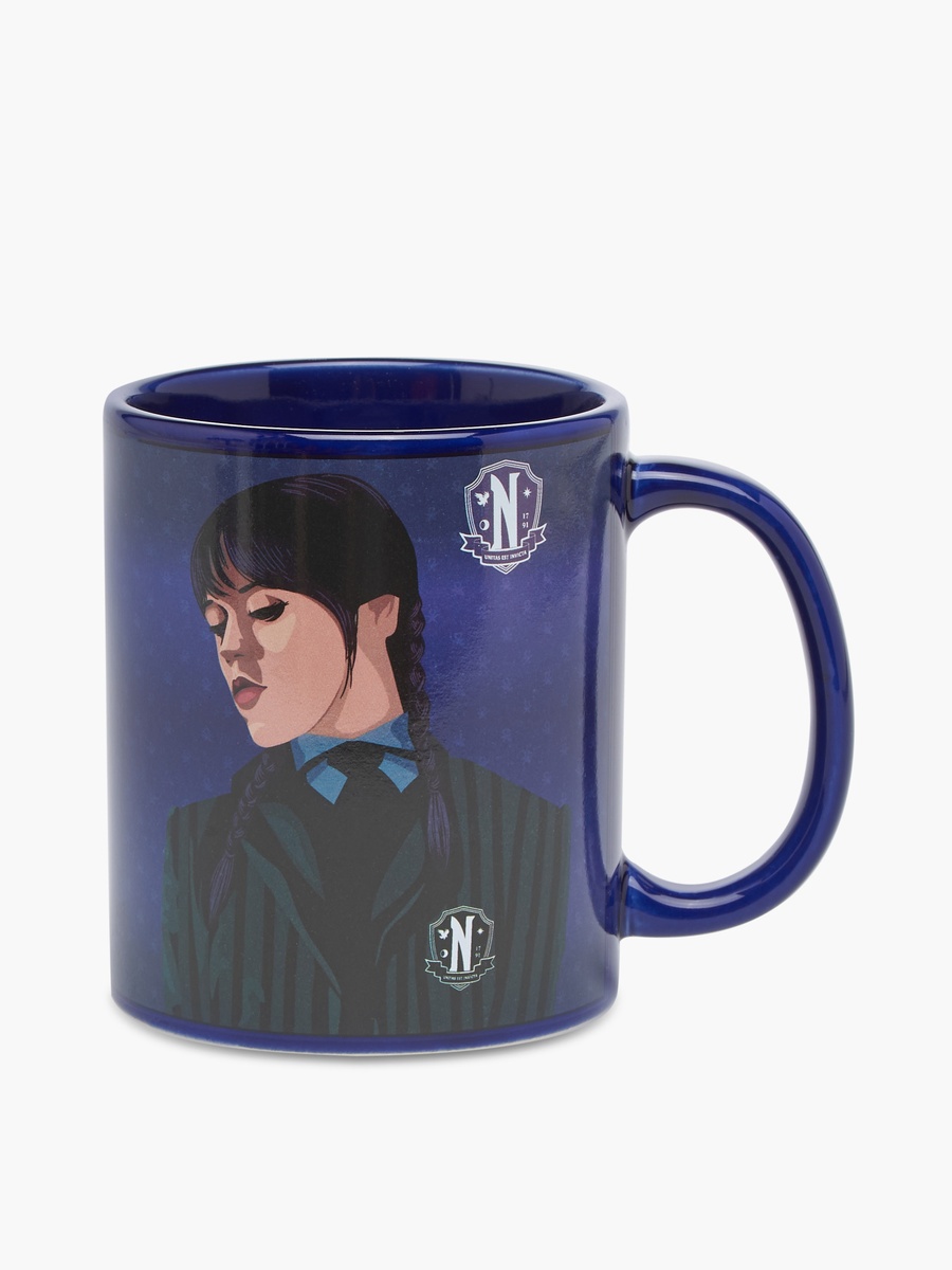 Wednesday Print Porcelain Mug with Handle - 330 ml