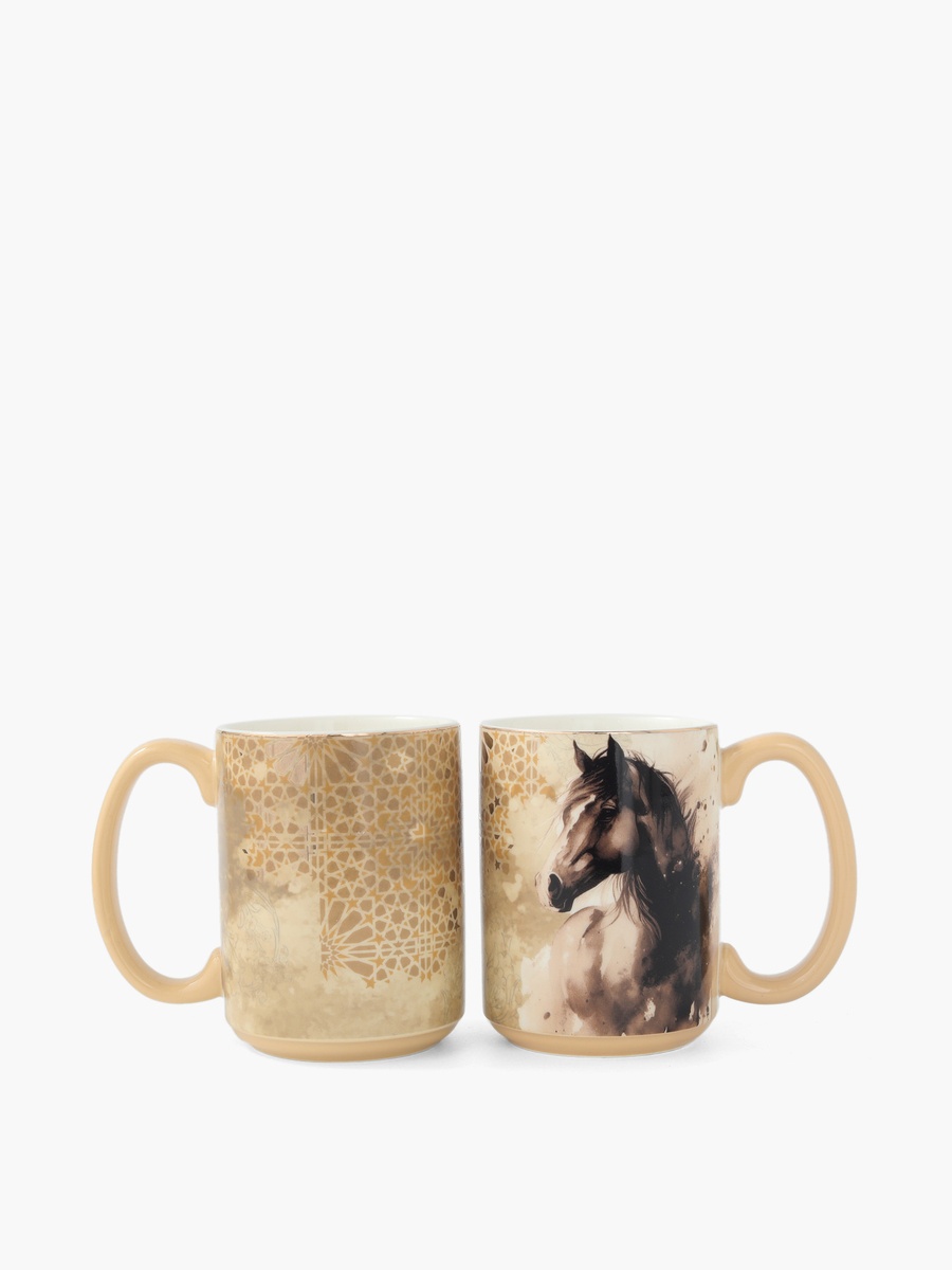 Horse Print Bone China Mug - 400 ml