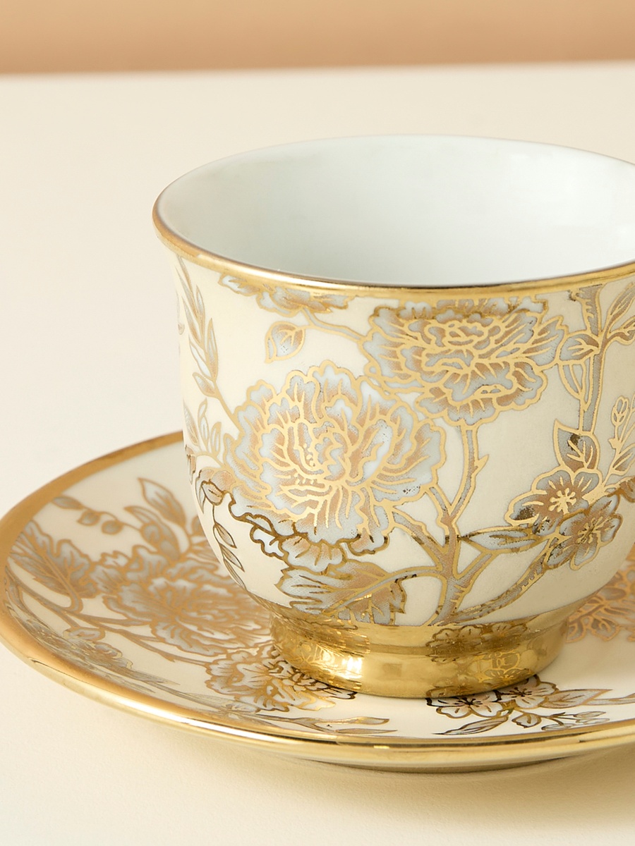Zahra 12-Piece Porcelain Coffee Set - 90 ml