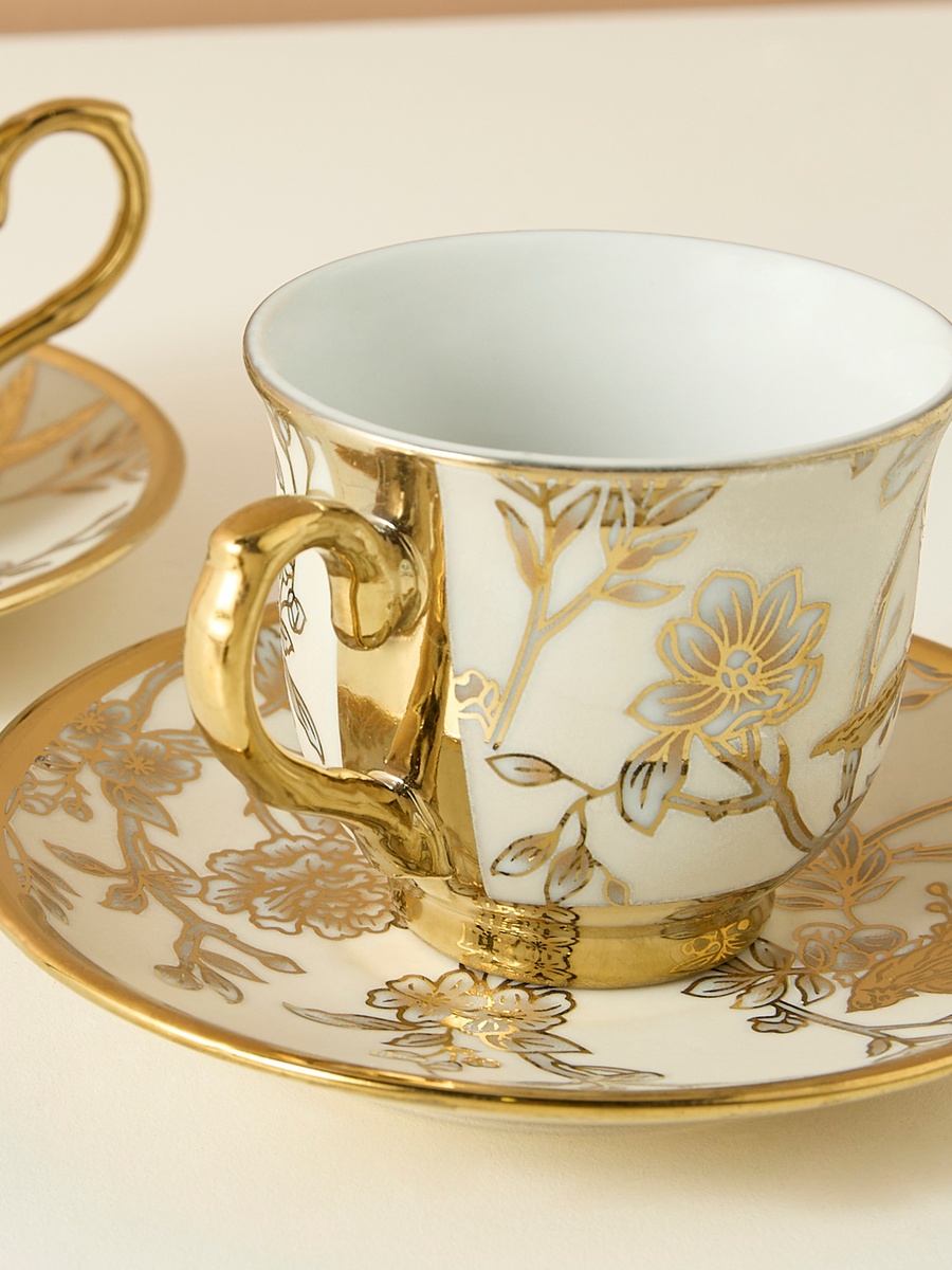 Zahra 12-Piece Porcelain Coffee Set - 90 ml