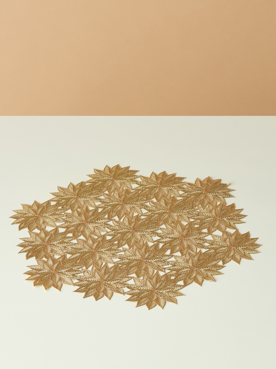 Floral Textured Placemat - 38 cm