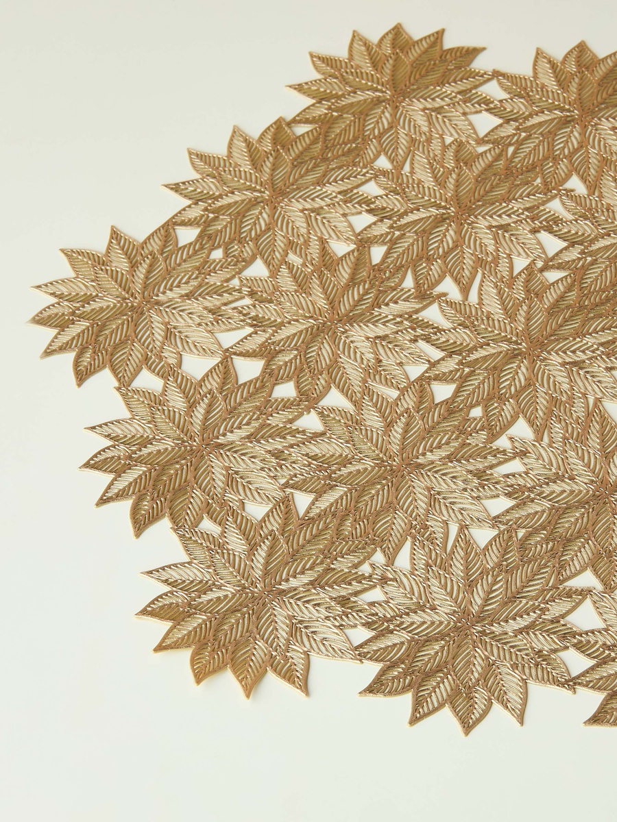 Floral Textured Placemat - 38 cm