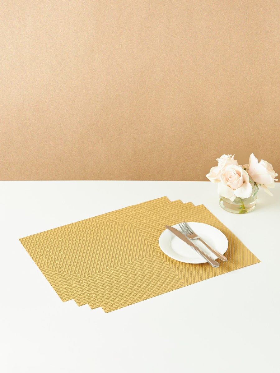 Slate Textured 4-Piece Placemat Set - 30x45 cm