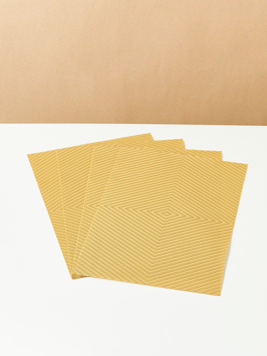Slate Textured 4-Piece Placemat Set - 30x45 cm