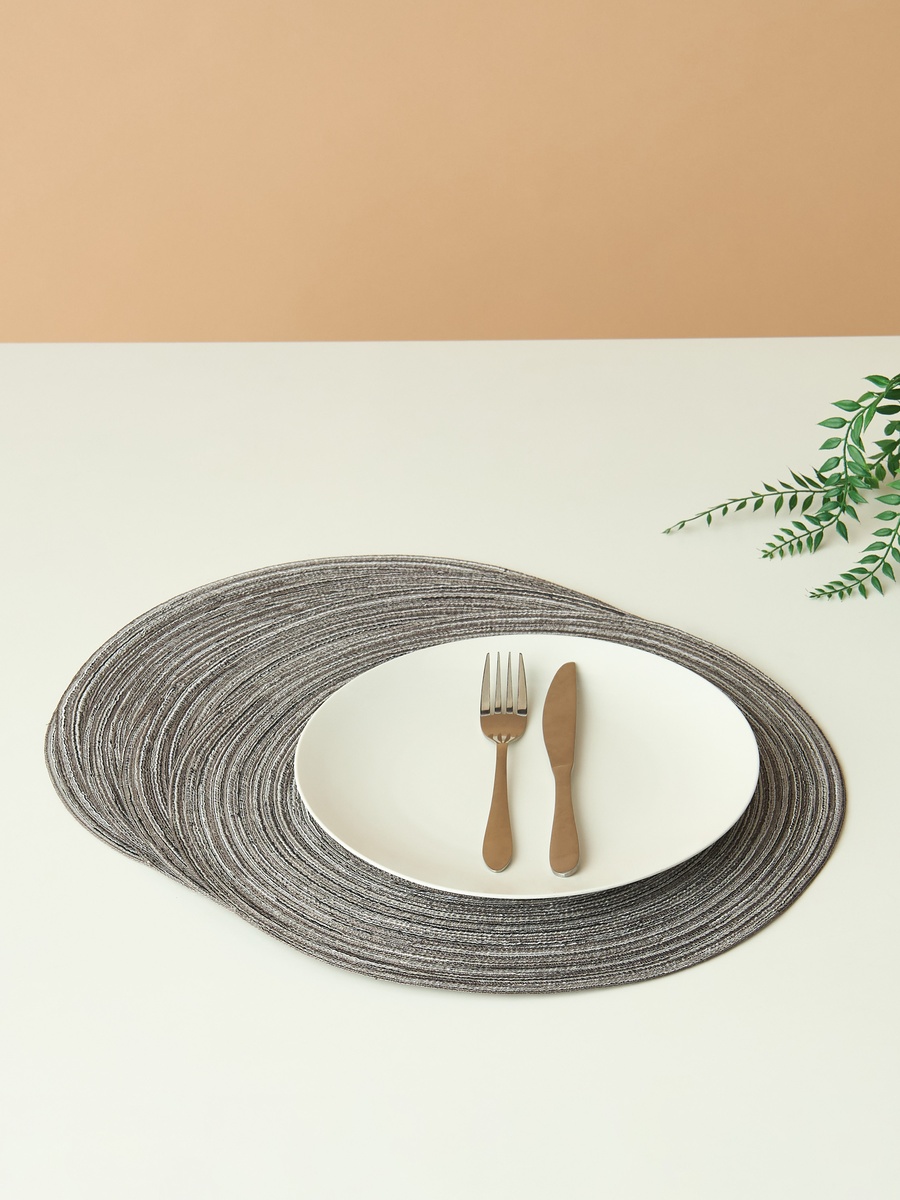 Textured 4-Piece Placemat Set - 38 cm