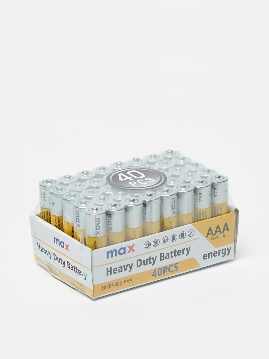 Pack of 40 - Heavy Duty 1.5V AAA Battery