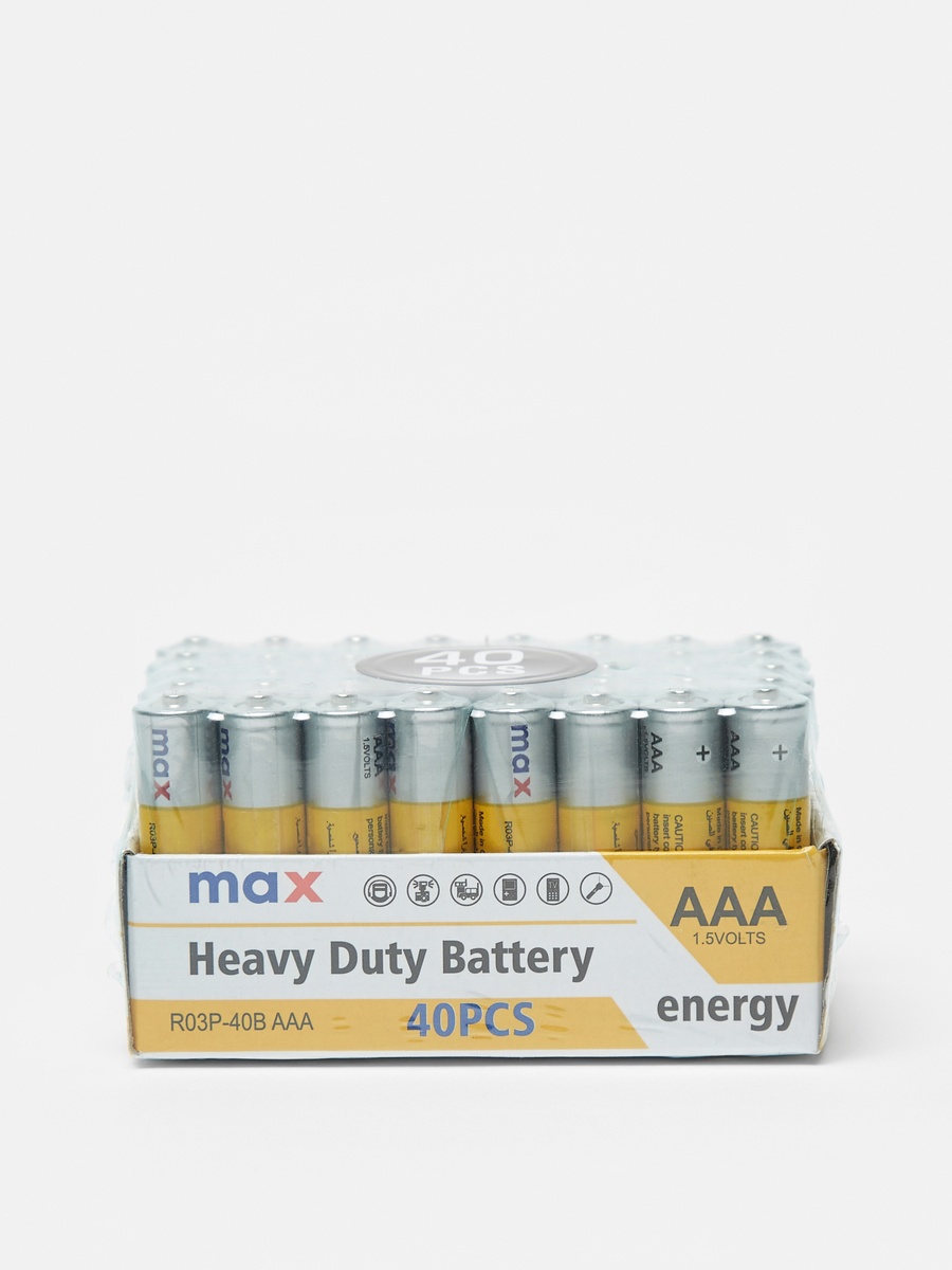 Pack of 40 - Heavy Duty 1.5V AAA Battery