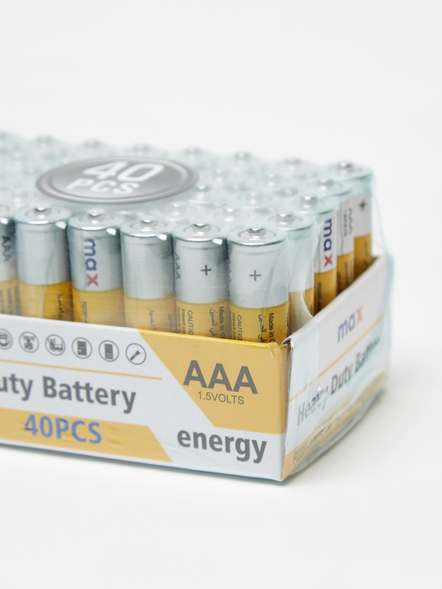 Pack of 40 - Heavy Duty 1.5V AAA Battery