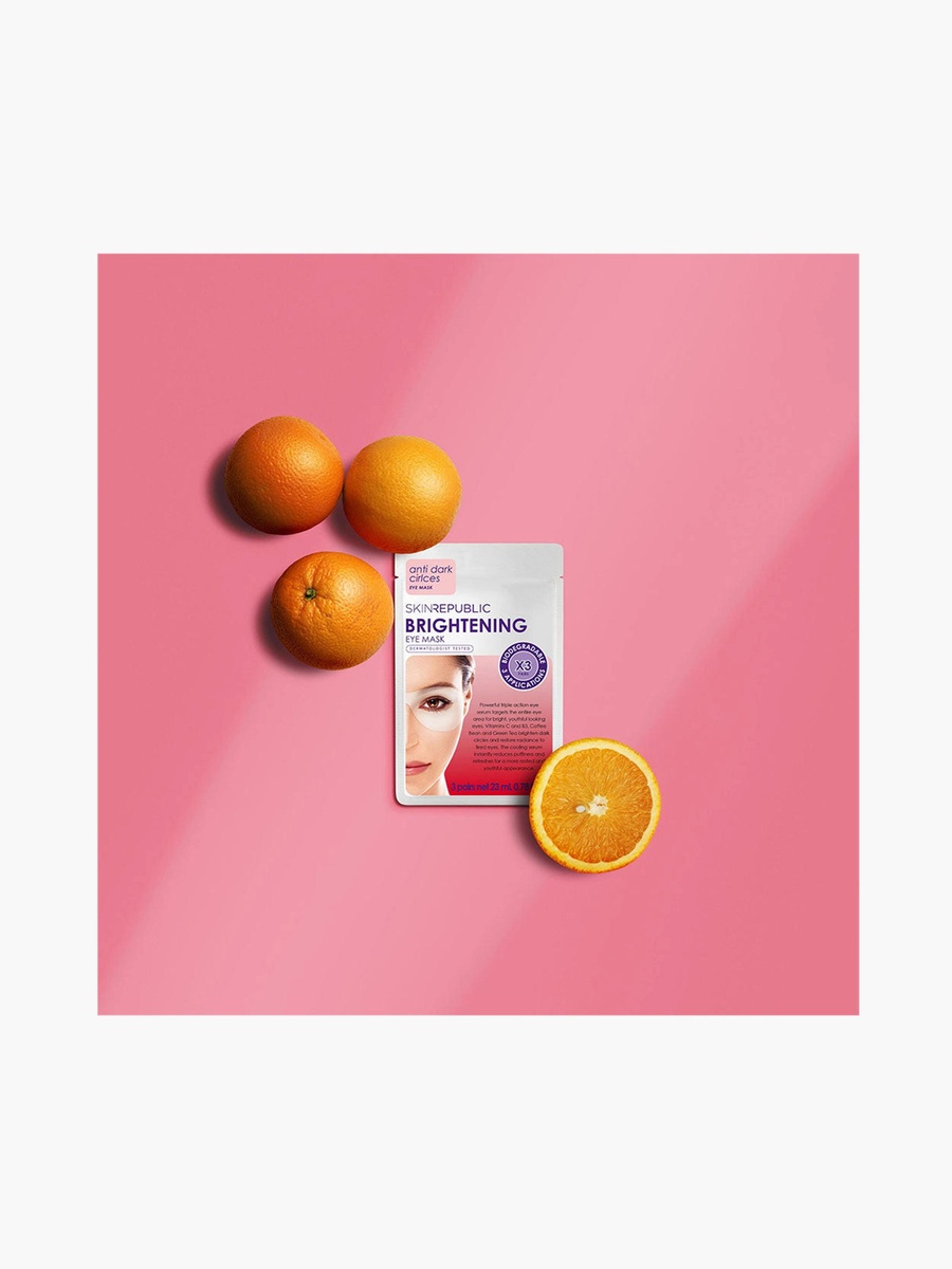Brightening Eye Mask for Bright Youthful Looking Eyes, Targets Dark Circles with Vitamin C 23ml - 3 Masks