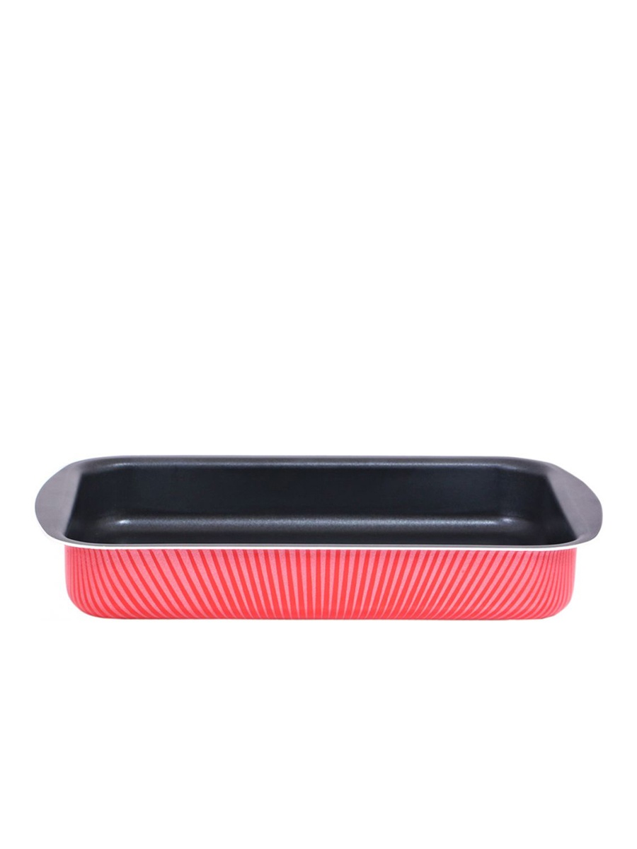 Aluminium Non Stick Rectangular Baking Tray, Red 30x22cm