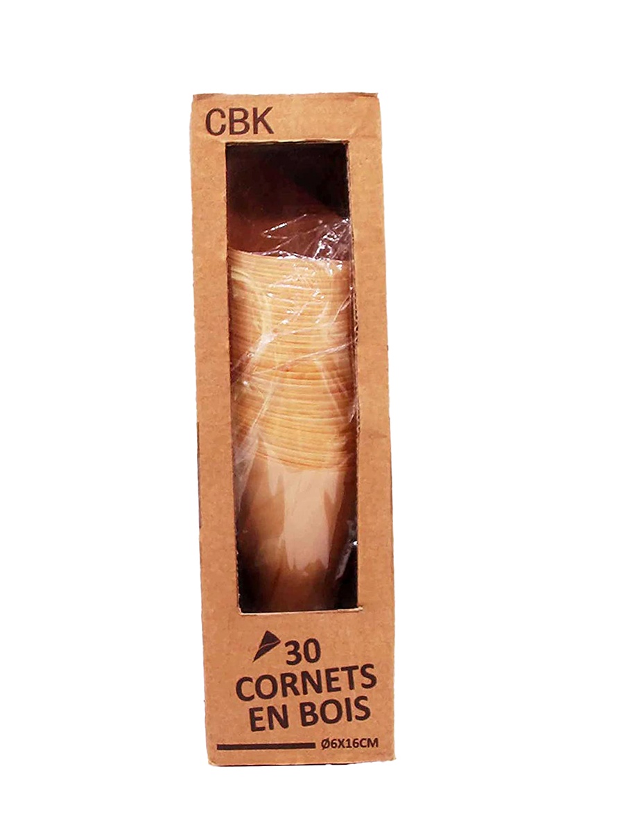 30-Pieces Wooden Cone Refill Holder