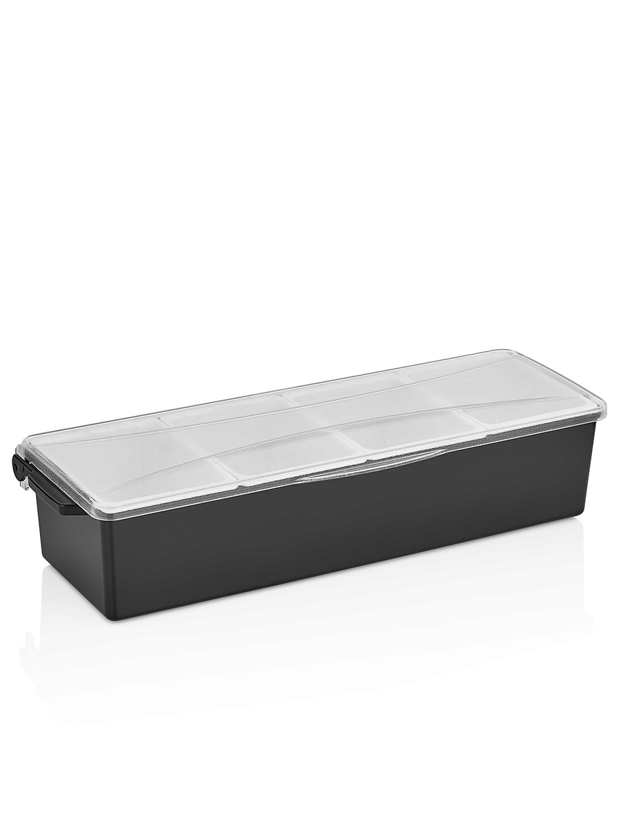 Garnish Trays with 4-Compartments Removable Container