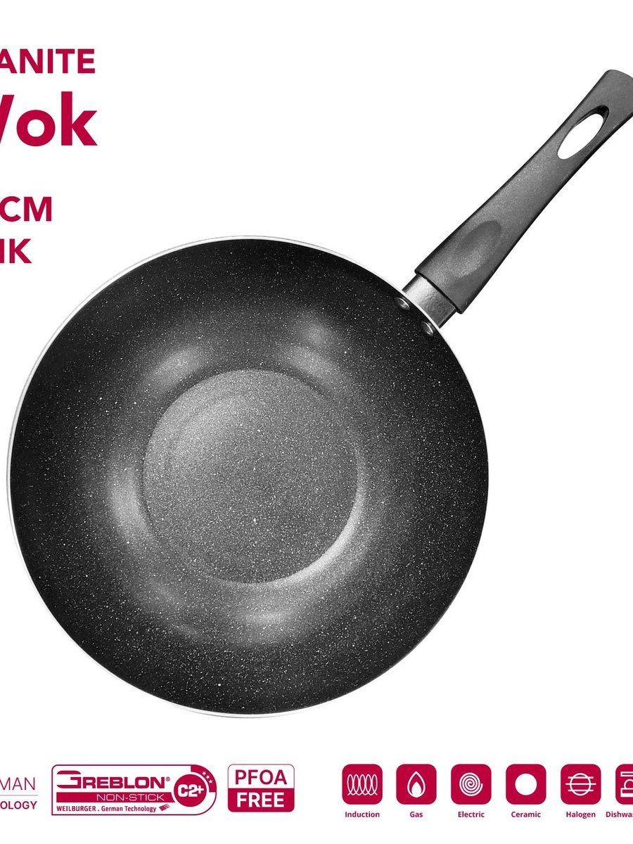 Non Stick Induction Wok 28cm