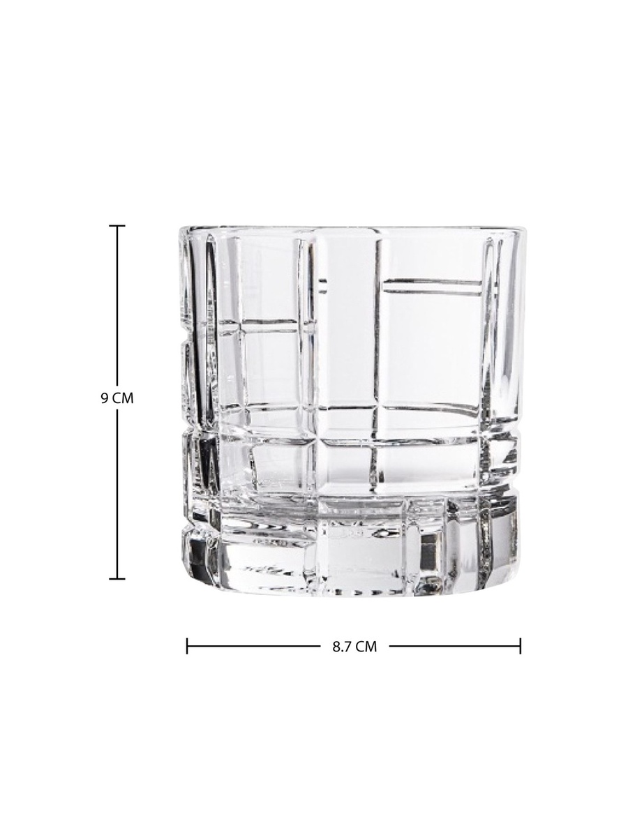 2-Piece Traze FTR Double Rock Glass Set 350ml