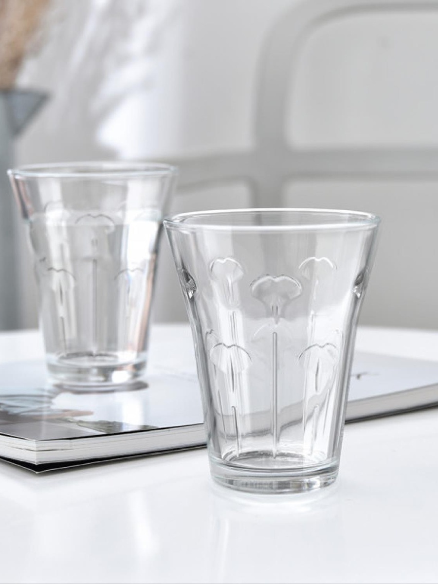 6-Piece Space Leaf Hi Ball Glass Set, 300ml