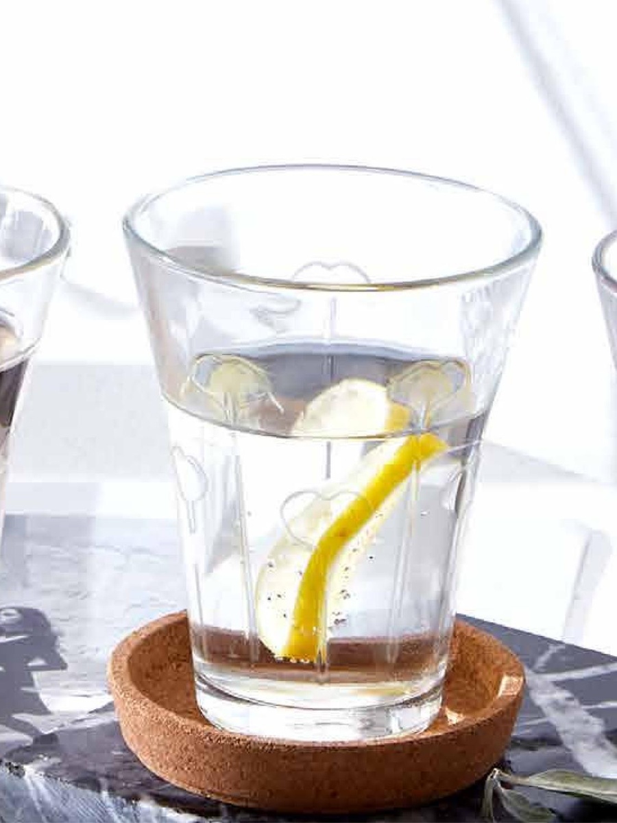 6-Piece Space Leaf Hi Ball Glass Set, 300ml