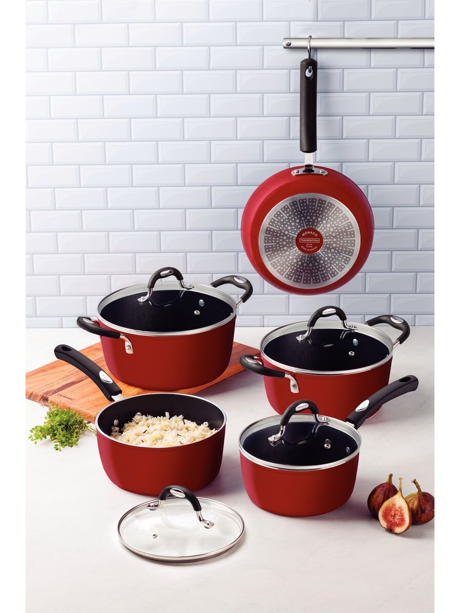 9-Piece Monaco Induction Aluminum Cookware Set