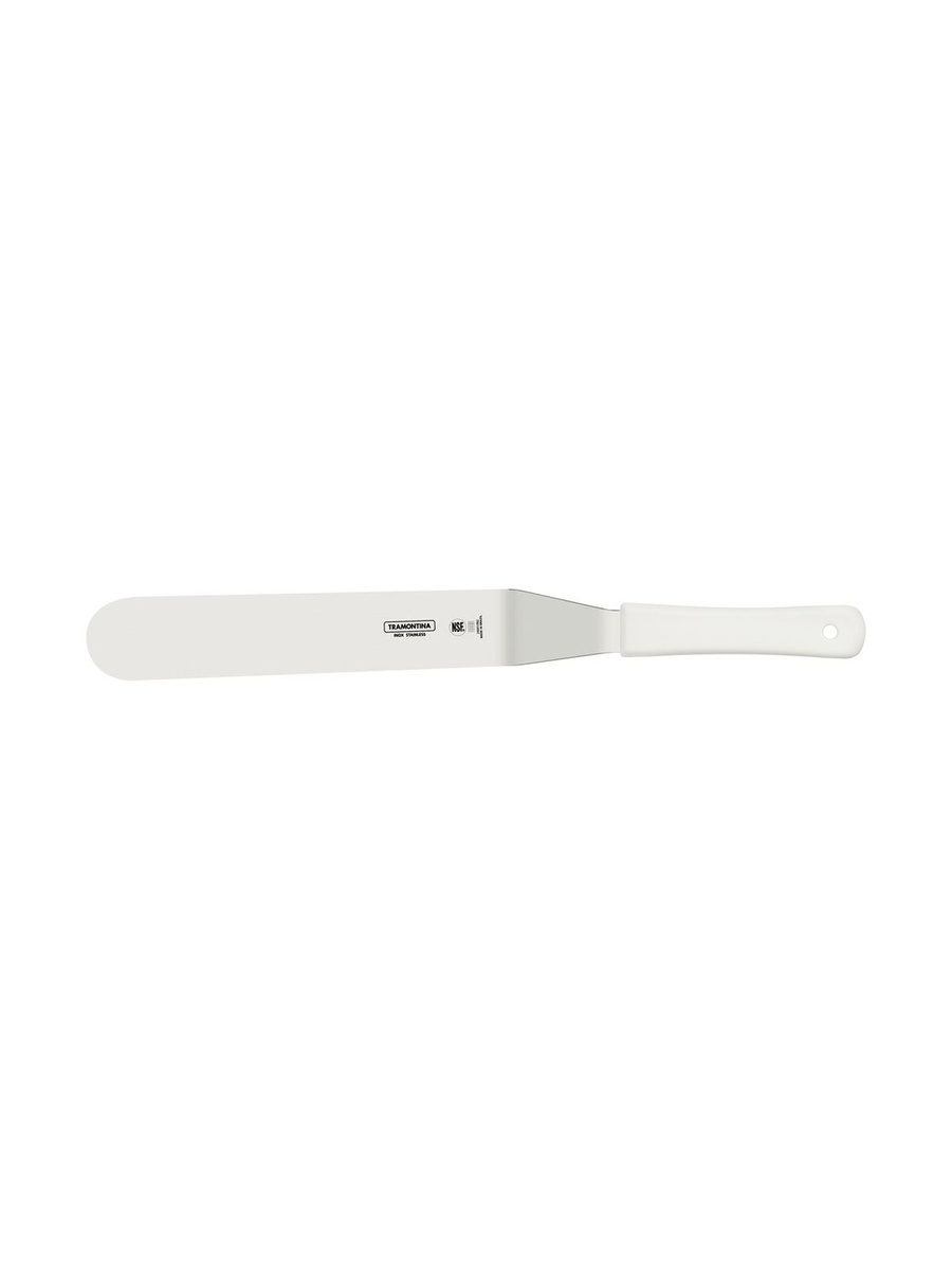 Professional 12 Inches Bakers Spatula with Stainless Steel Blade and White Polypropylene Handle