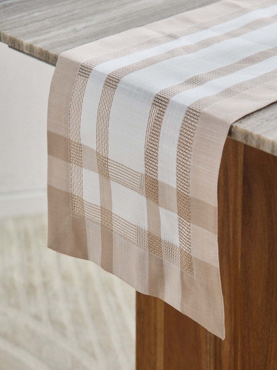 Lacelle Linen Look Table Runner - 33x180 cm