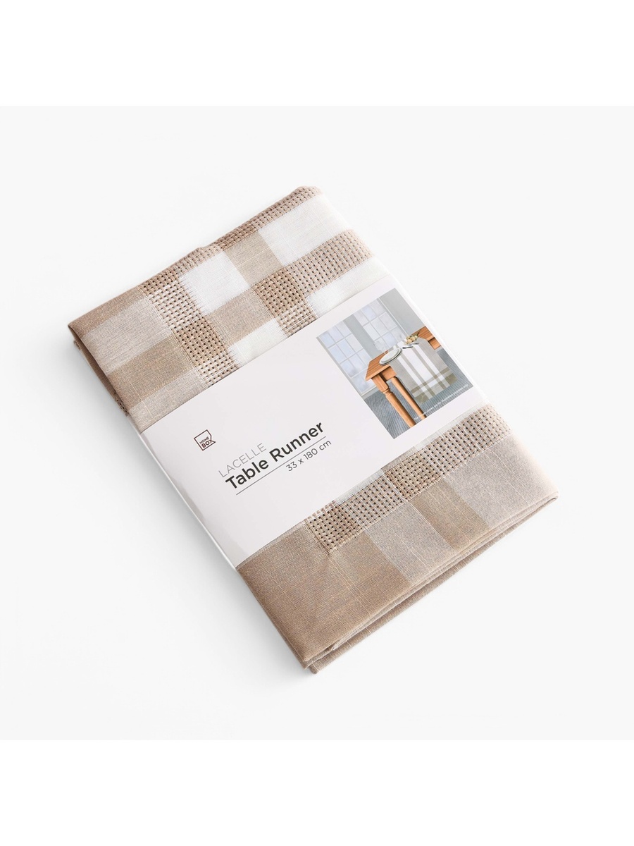 Lacelle Linen Look Table Runner - 33x180 cm