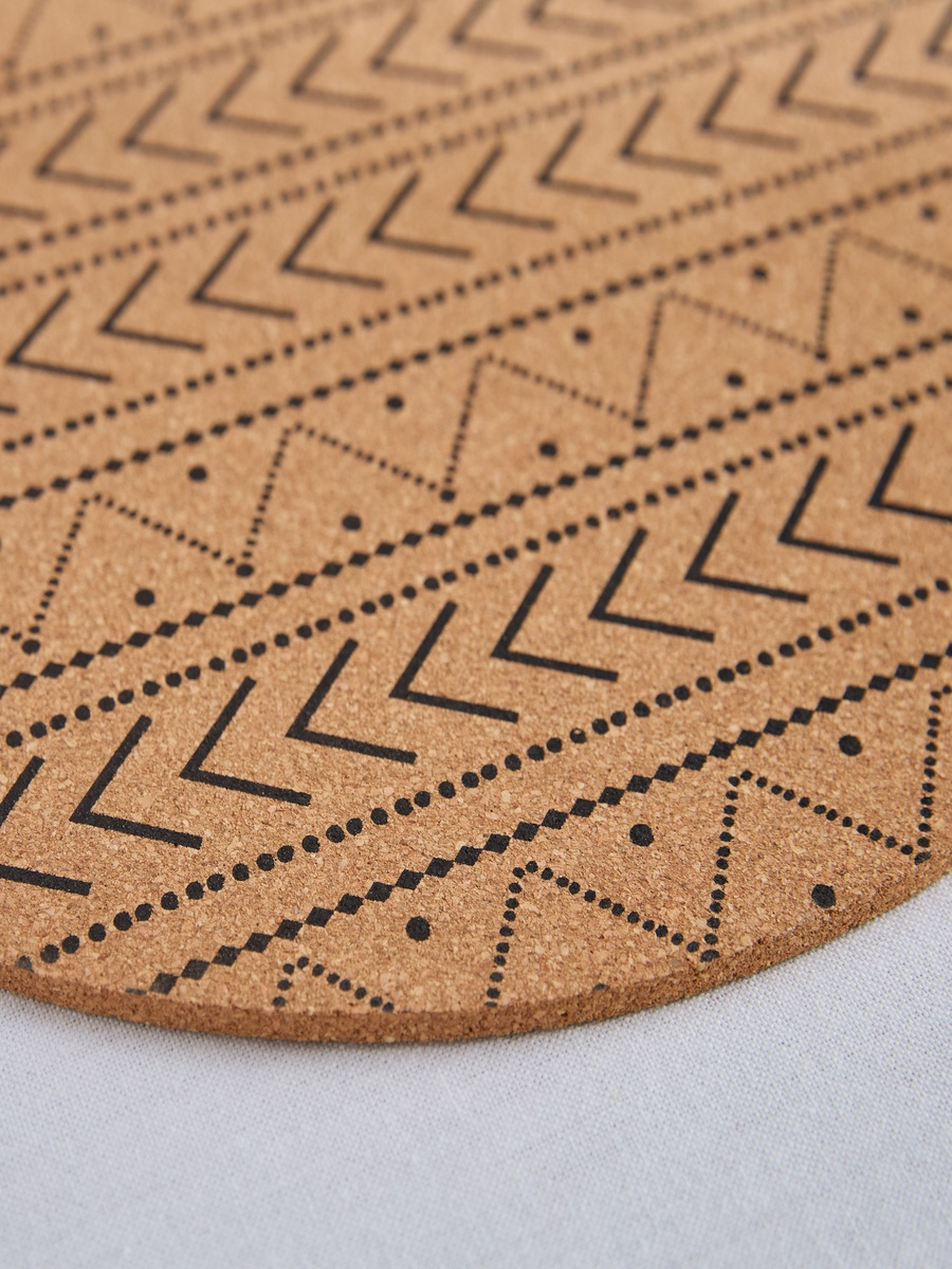 Trib Printed Cork Placemat - 35 cm