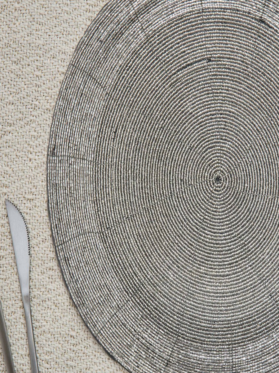 Blaze Beaded Placemat - 30 cm