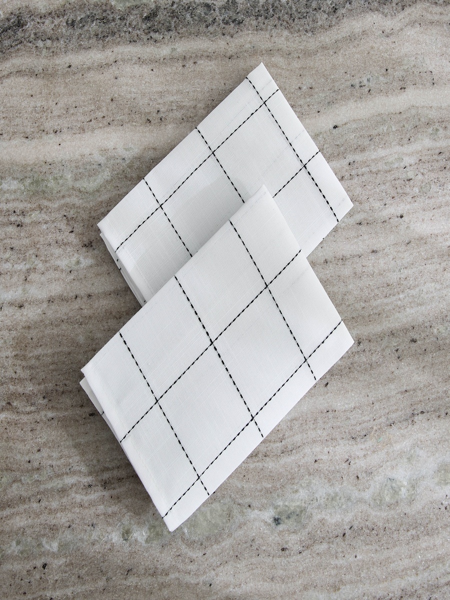Blanco 2-Piece Check Napkin Set - 40x40 cm