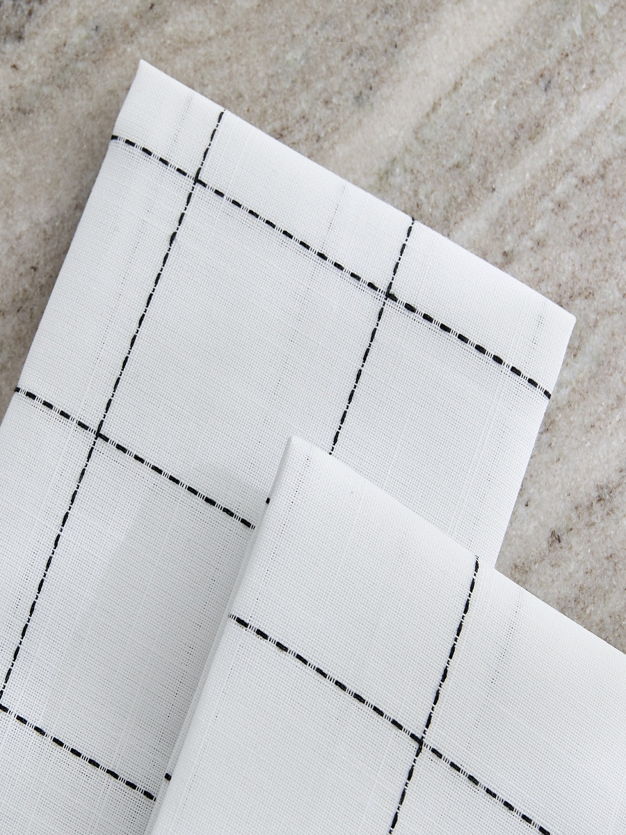 Blanco 2-Piece Check Napkin Set - 40x40 cm