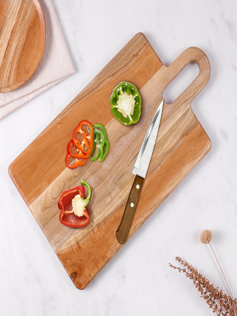 Albero Long Groove Chopping Board - 46x25x1.5 cm