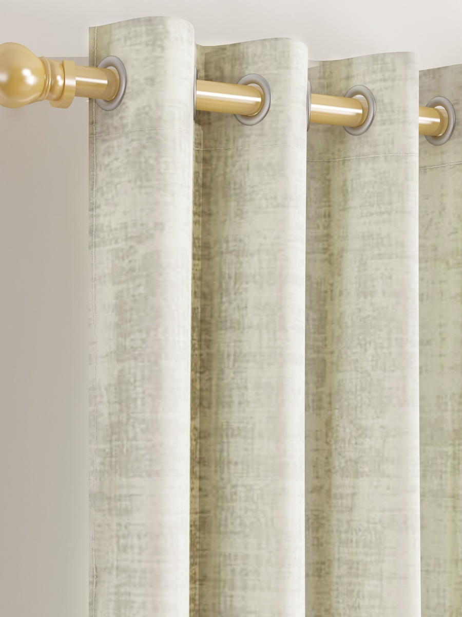 Delta 2-Piece Printed Blackout Velvet Curtain Set - 140x240 cm