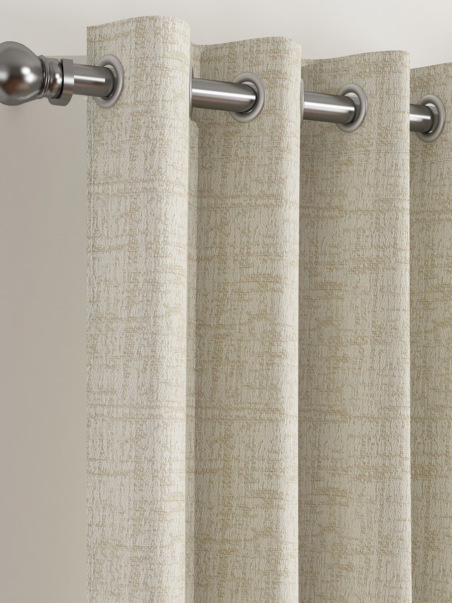 Martha 2-Piece Jacquard Extra Long Blackout Curtain Set - 140x300 cm