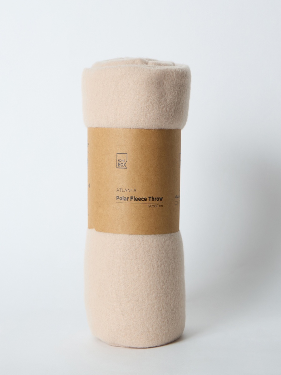 Atlanta Solid Recycled Polar Fleece Throw - 120x160 cm
