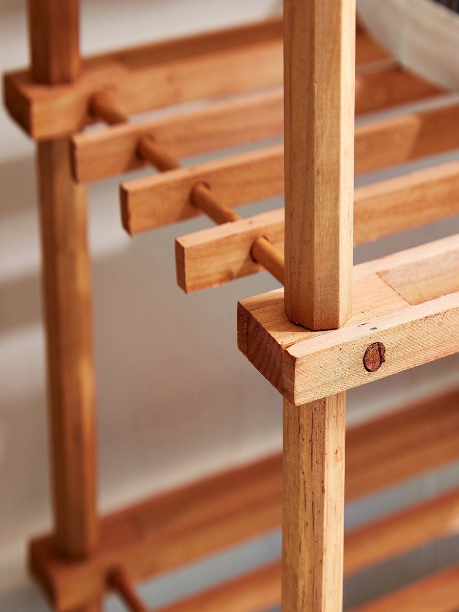 3-Tier Wooden Shoe Rack