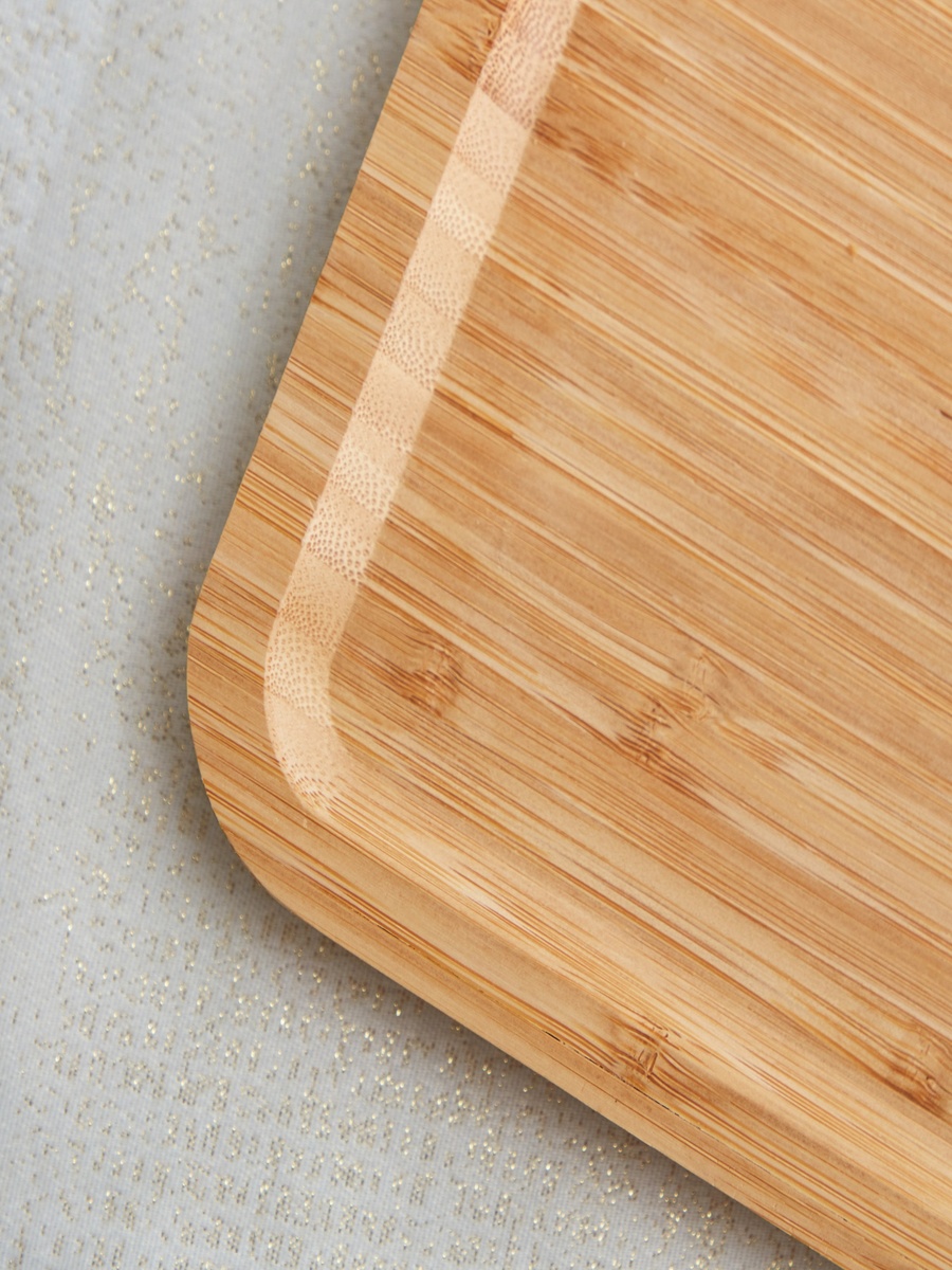 Bamboo Rectangular Large Tray - 34 cm