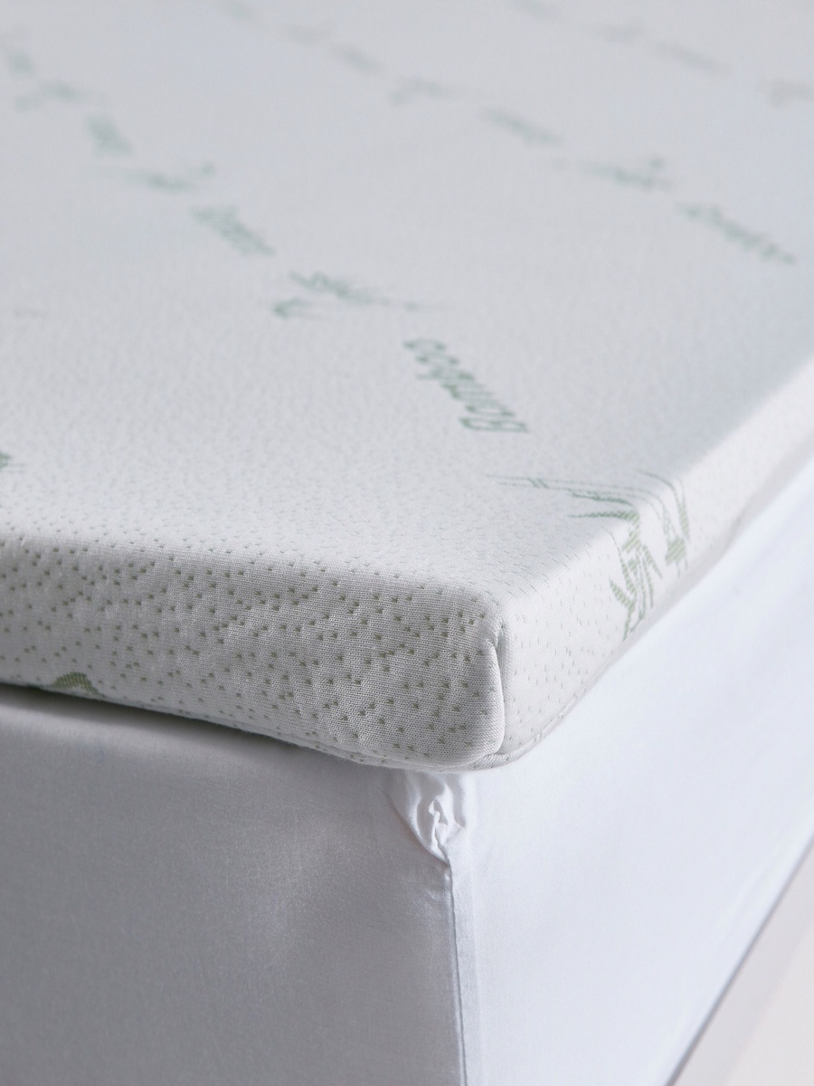 Comfort Bamboo Memory Foam Twin Mattress Topper - 120x200x4 cm