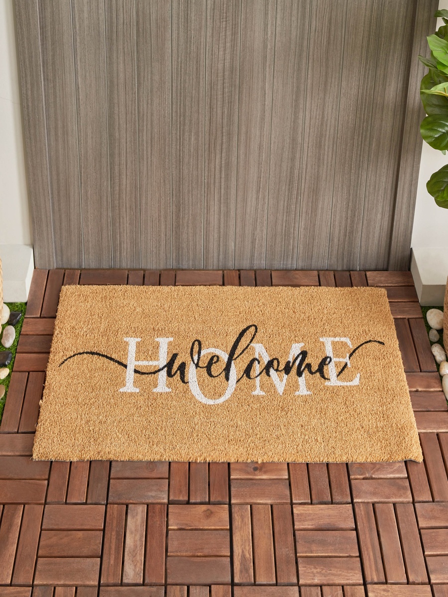 Welcome Home Printed Coir Doormat - 45x100 cm