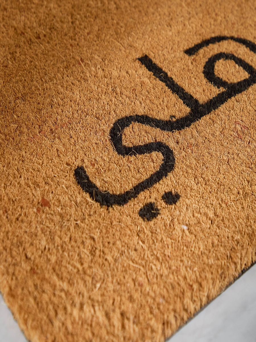 Hello Arabic Printed Coir Doormat - 60x120 cm