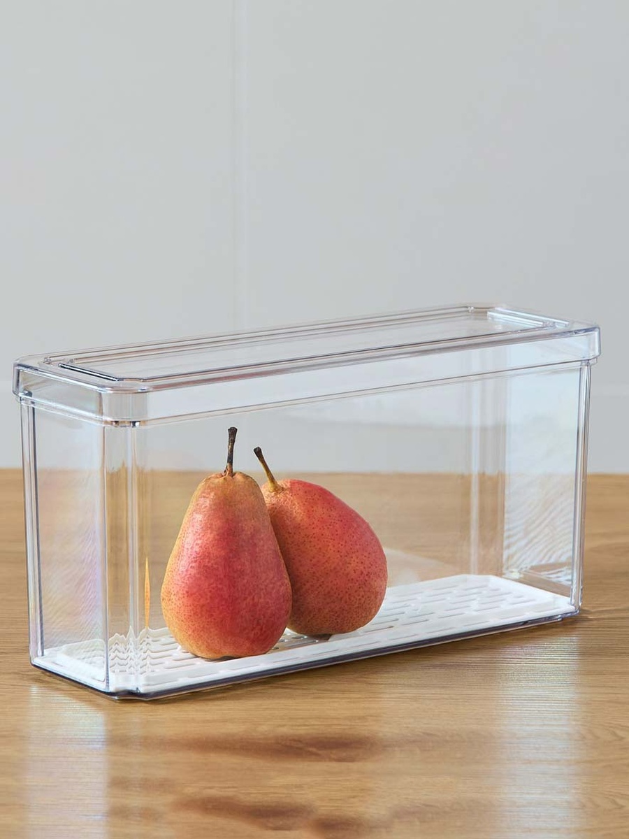 Sistematico Stackable Fridge Organizer with Drainage Tray - 2500 ml
