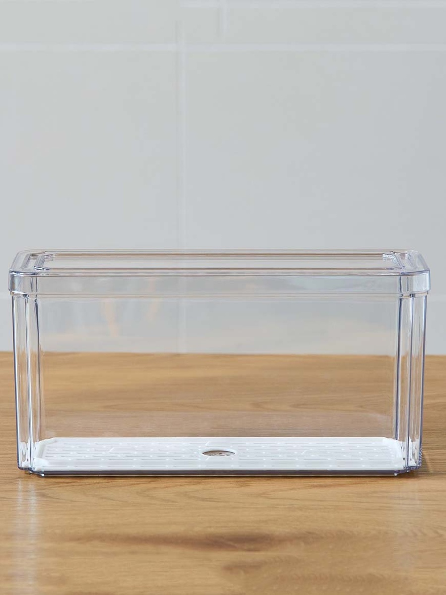 Sistematico Stackable Fridge Organizer with Drainage Tray - 2500 ml