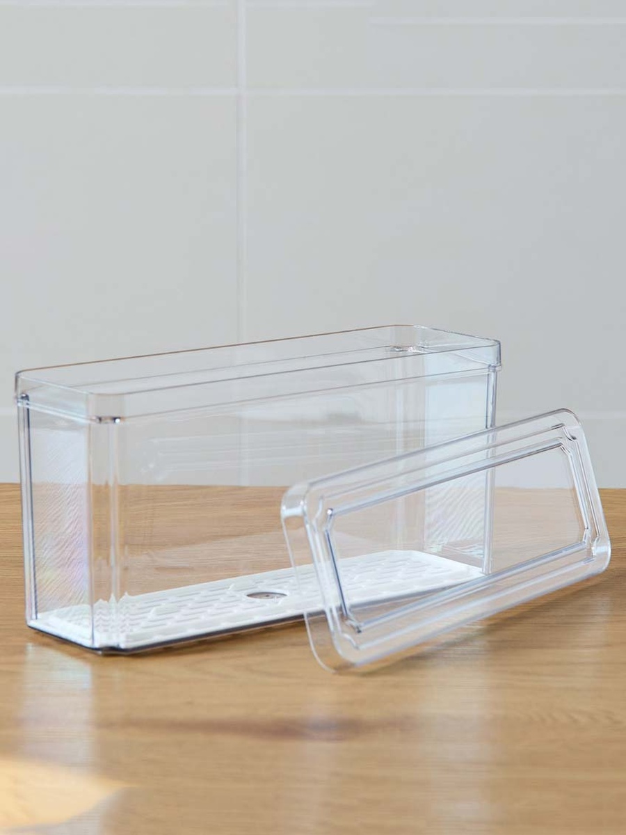 Sistematico Stackable Fridge Organizer with Drainage Tray - 2500 ml