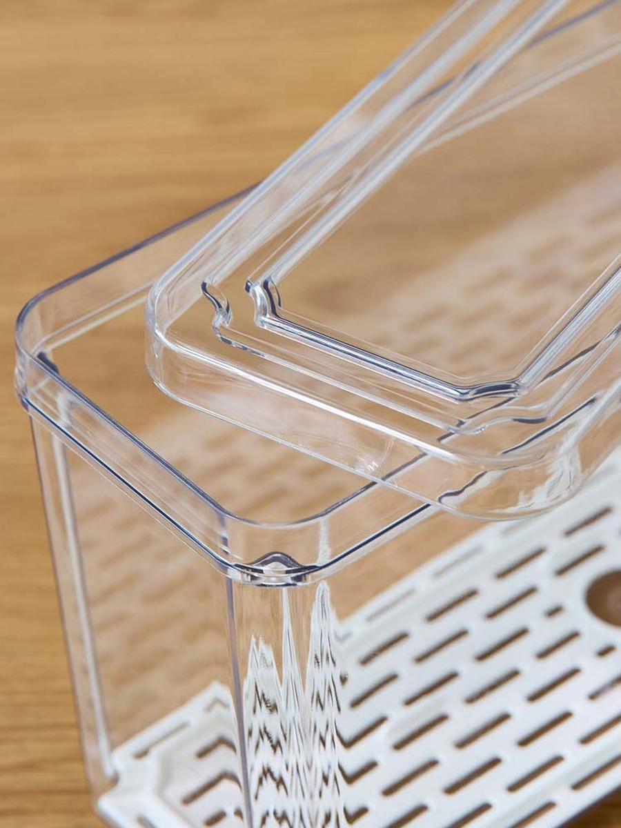 Sistematico Stackable Fridge Organizer with Drainage Tray - 2500 ml