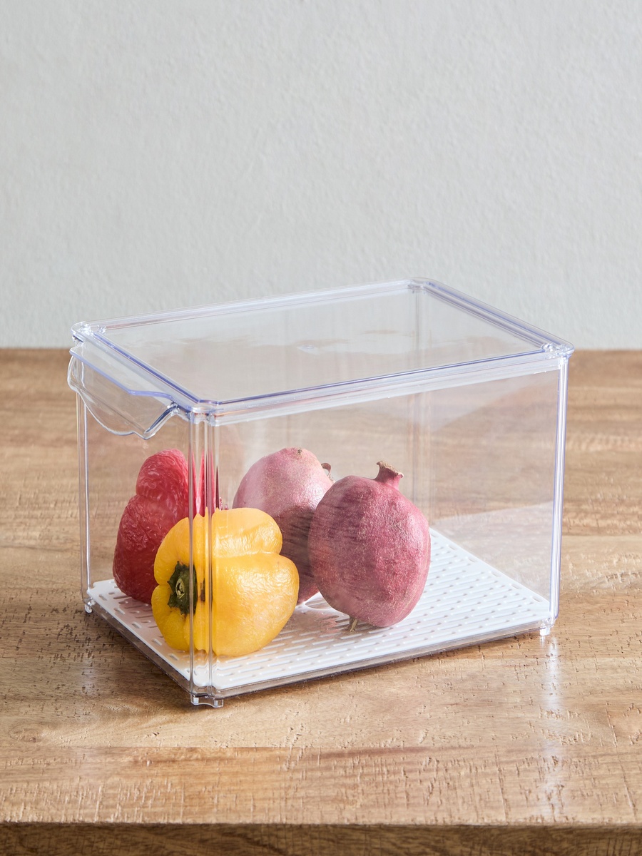 Sistematico Stackable Fridge Organizer with Drainage Tray - 6.9 L