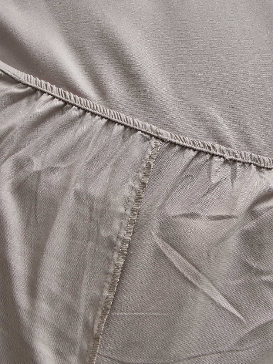 Derby Solid Microfiber Twin Fitted Sheet - 120x200+25 cm