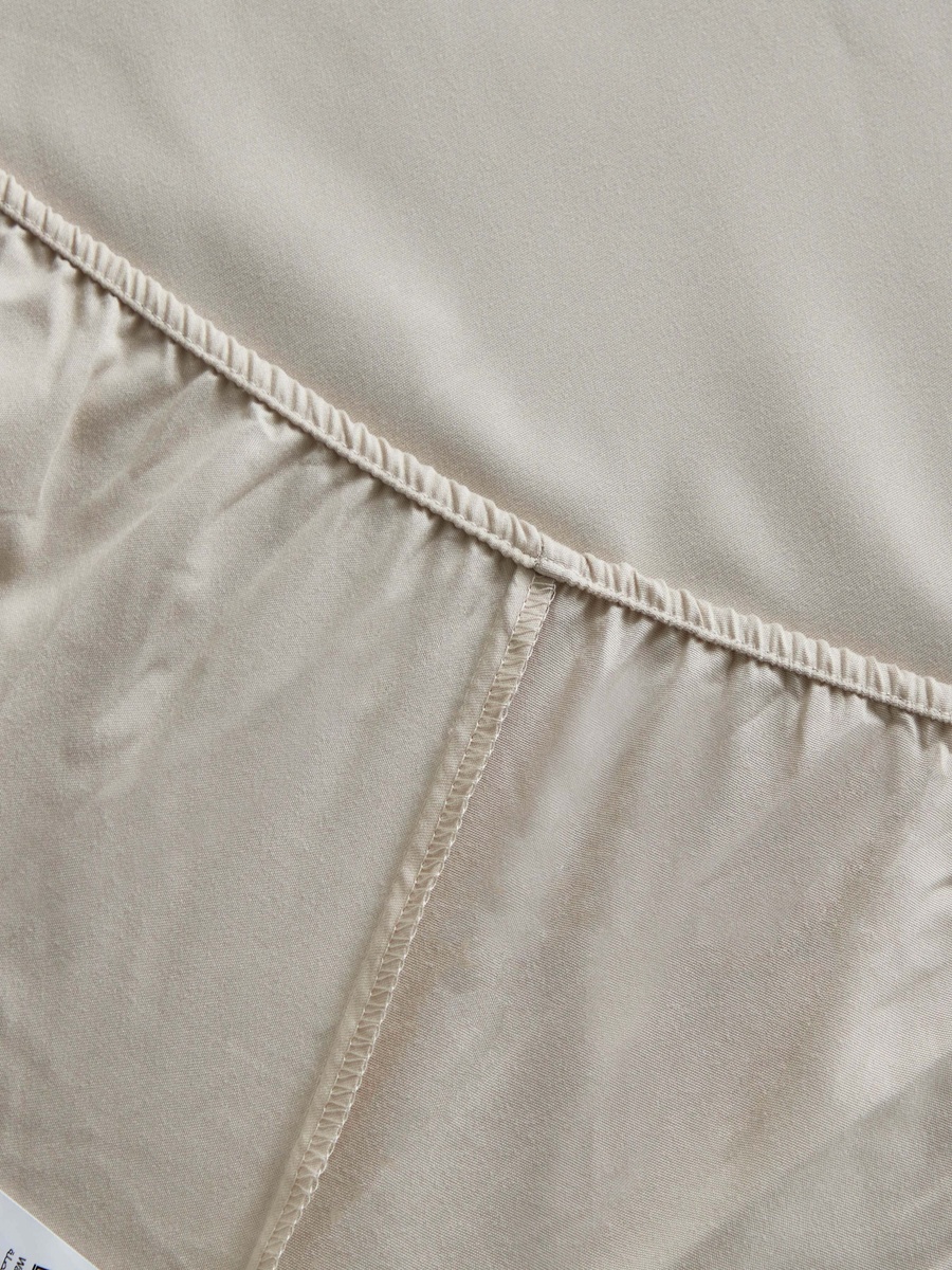 Derby Solid Microfiber Queen Fitted Sheet - 150x200+25 cm
