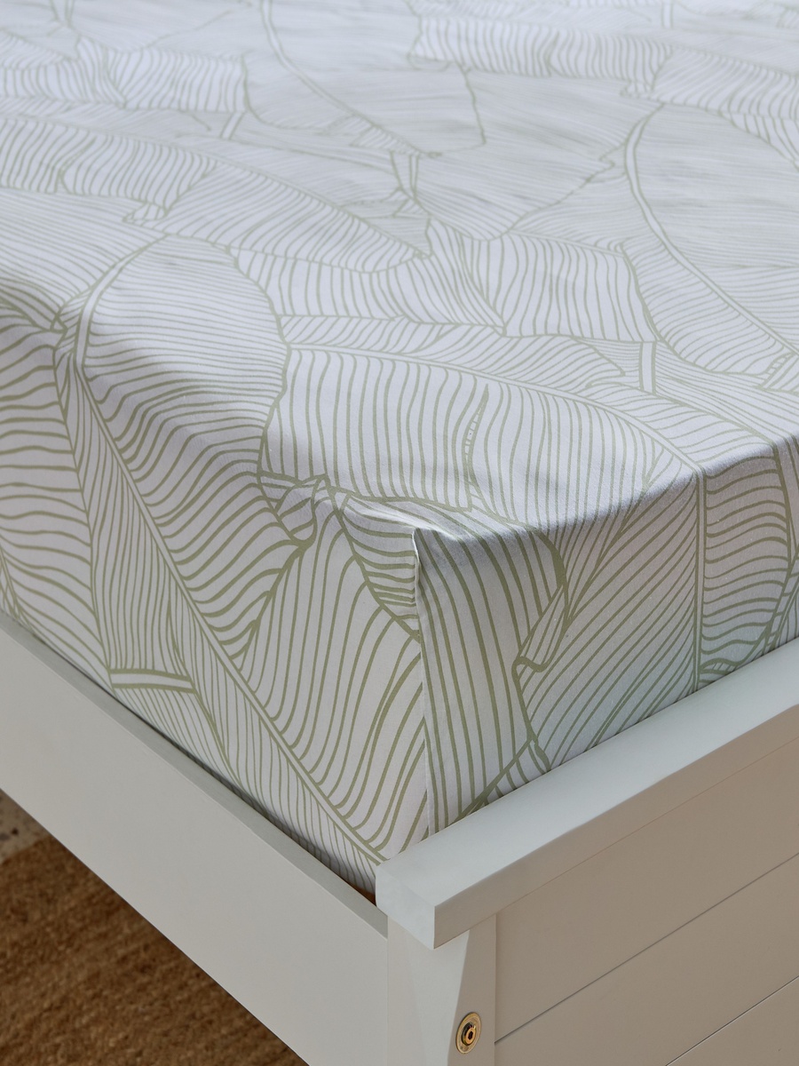 Malta-Sylva Printed Cotton King Fitted Sheet - 180x200+33 cm